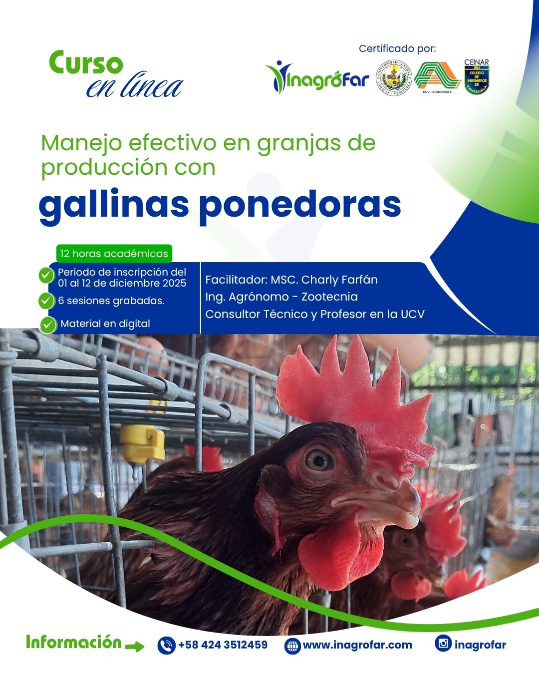 Curso Gallinas Ponedoras Inagrofar